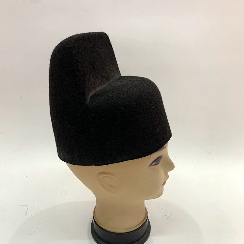 Non-woven fabric top scholar hat shell, groom's wedding high school hat, black, red and yellow three colors custom-made various hat shell and hat blanks detail image 4