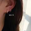 Silver needle, advanced earrings, silver 925 sample, 2022 collection, simple and elegant design, high-quality style