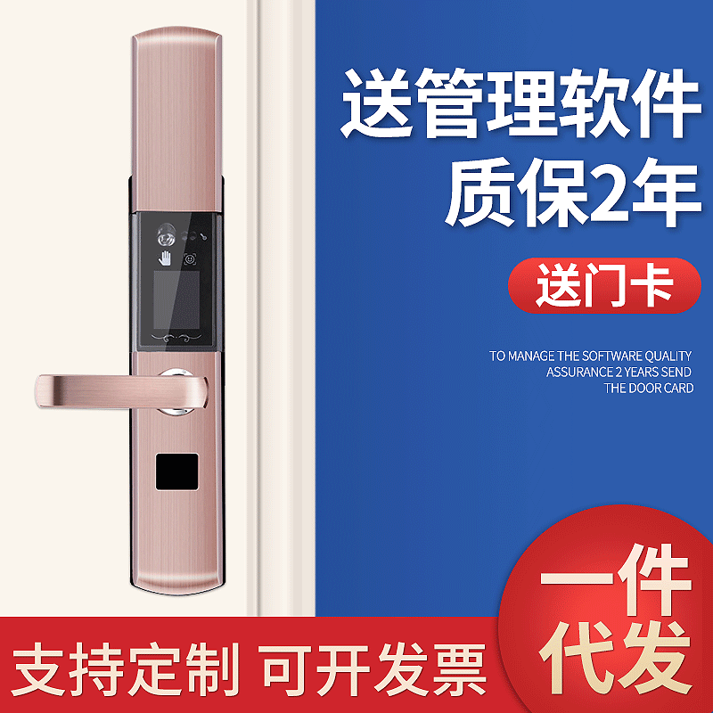 智能家居 人脸 掌纹 智能拉手 木门 防盗门 智能门锁 款电子锁