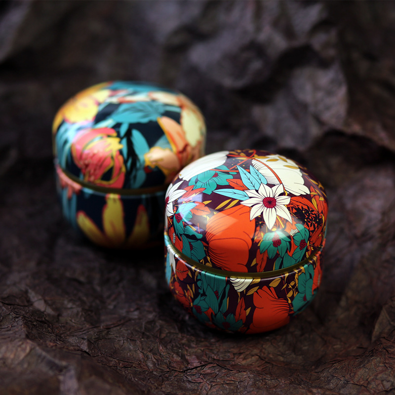 花茶罐小茶葉包裝盒罐馬口鐵罐小鐵盒糖果盒通用精品便捷