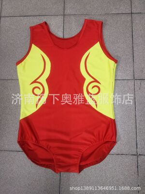 雅琳定制儿童竞技健美操服单杠双杠举重上衣裤体操服