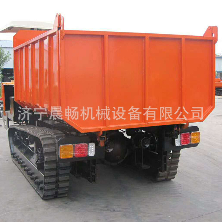 橡胶履带运输车 工程农用履带式运输翻斗车厂家