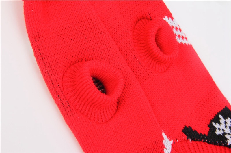 Christmas Reindeer Maple Leaf Snowflake Holiday Pet Clothes Turtleneck Knitted Sweater Dog Cat Clothing Winter Coat_voghion.com