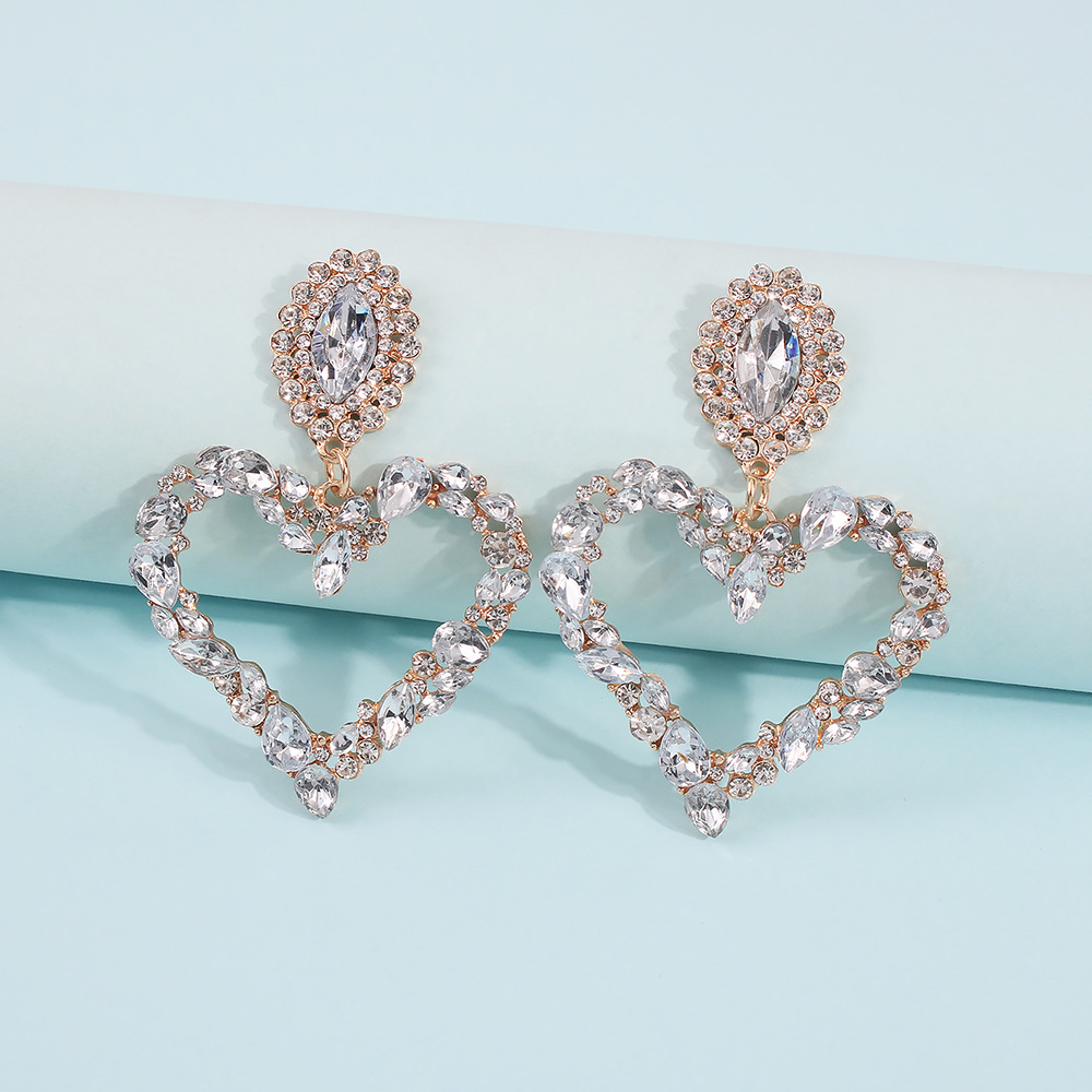 36g Weight No Inlaid Inlay Material Earrings Classification Housewarming, Anniversary, Business, Wedding, Travel, Birthday Occasion Alloy Material Geometric Pattern Women'S Gender Exaggerated, Fashion Style White Color Exaggerated Fashion Geometric Alloy No Inlaid Women'S Earrings 13