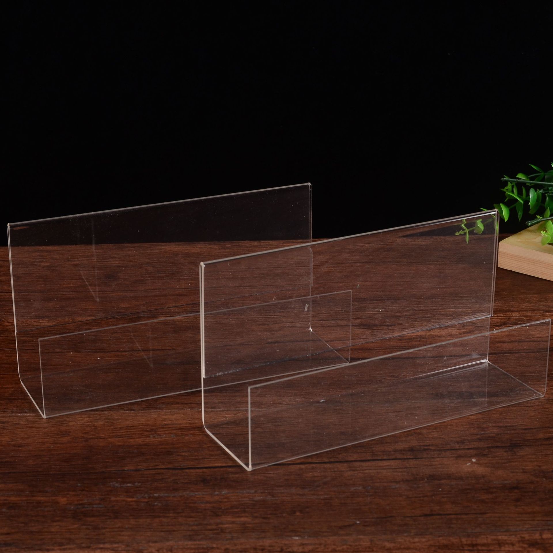 智慧供应  亚克力墙贴式平贴标价牌 超市商品价格牌 工位牌展示架