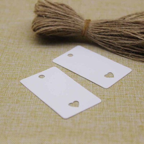 Cross-border supply new 5x3cm kraft paper small hang tag DIY Handmade gift baking white card label