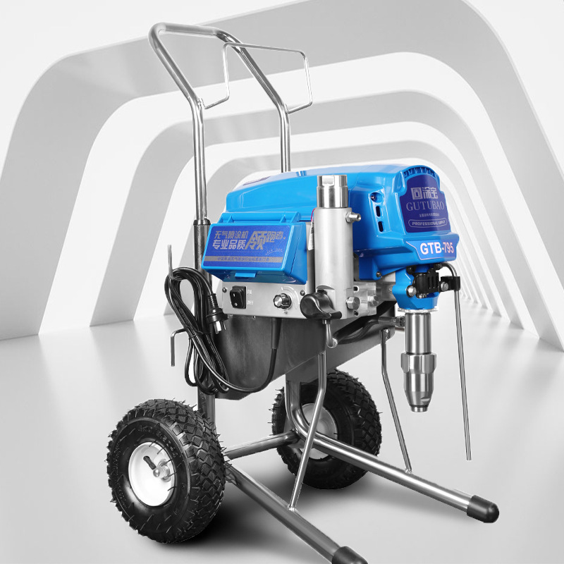 固涂宝工厂直销795大型大功率工程腻子无气高压喷涂喷漆喷涂机