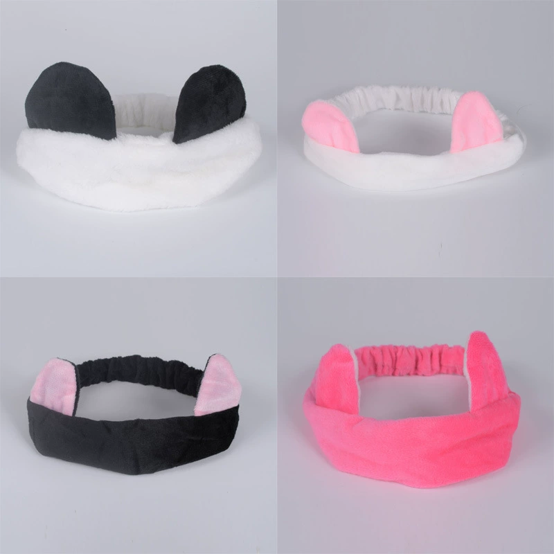 Cute three dimensional elastic headband for face washing, Korean style