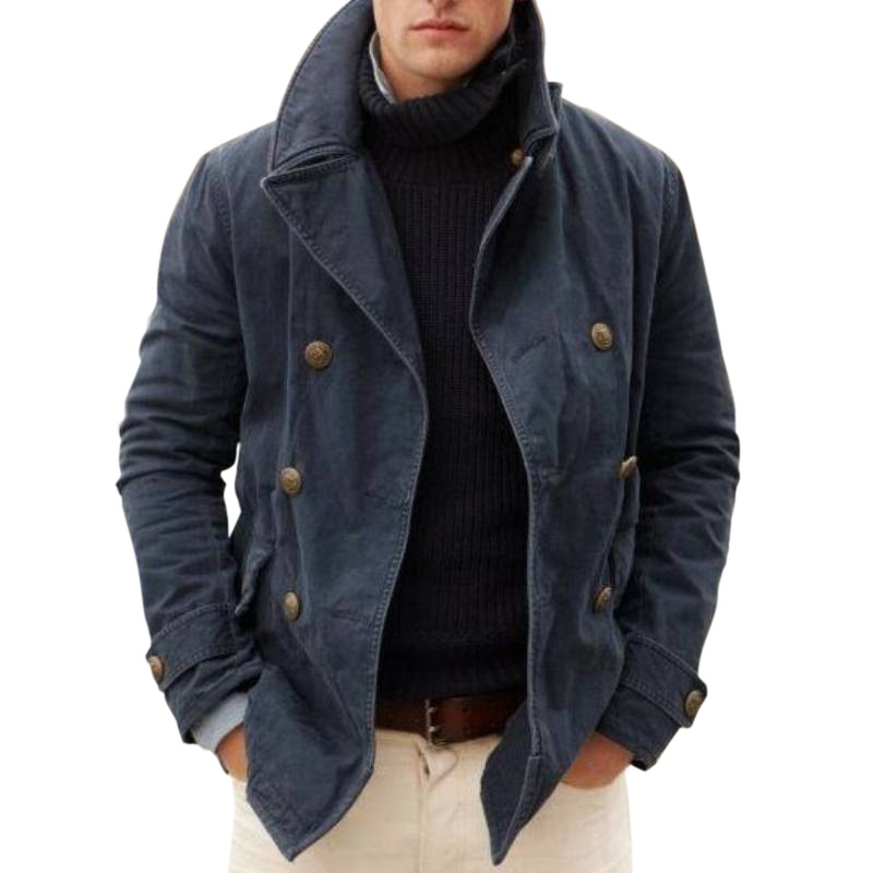 2024 new men's casual fashion open lining solid color jacket for men_voghion.com