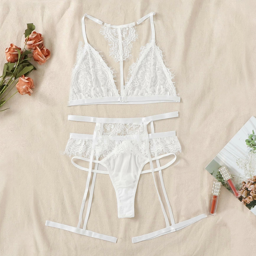 women's new sexy lace three-piece underwear NSYO8654