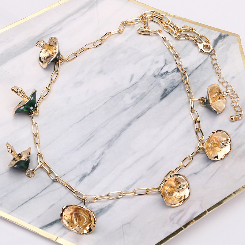 Fashion Mushroom Alloy Plating Womenu0027S Pendant Necklace 1 Piece
