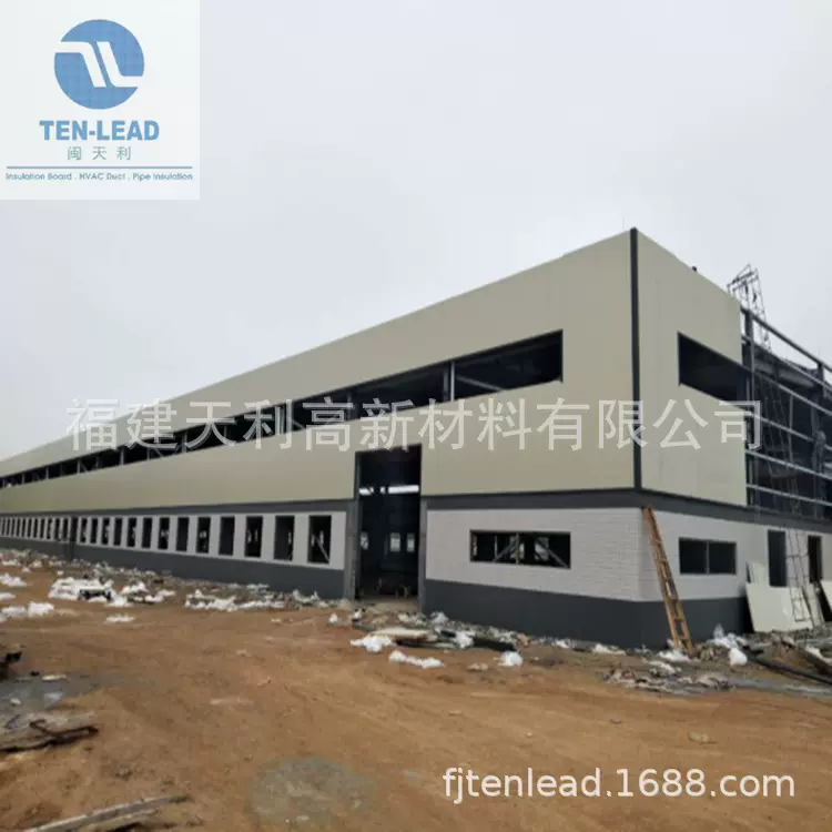 钢结构厂房外墙板 防火保温板 酚醛夹芯板