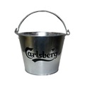 可订制铁桶含开瓶器镀锌铁桶 5升圆形啤酒桶食品级铁皮冰桶