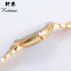 High-end metal steel belt, fashionable watch, quartz bracelet, European style, thin strap, wholesale