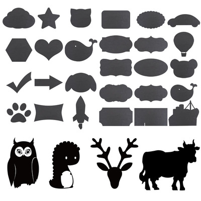 Manufactor customized originality Blackboard stickers household Leave a message Tag paper kindergarten Wall Stickers magnetic Special-shaped Blackboard stickers