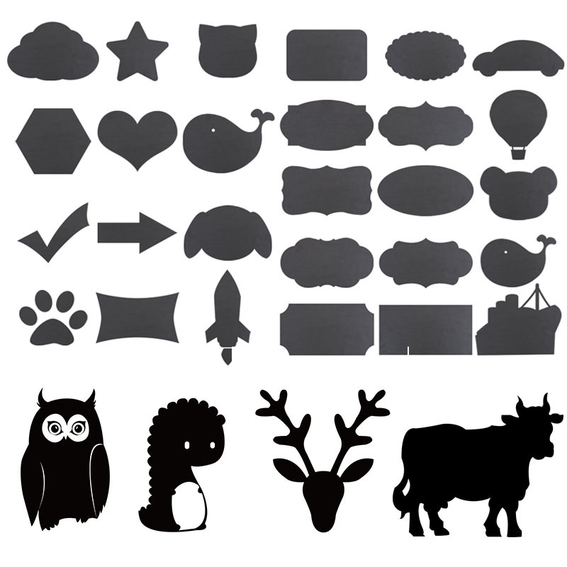 Manufactor customized originality Blackboard stickers household Leave a message Tag paper kindergarten Wall Stickers magnetic Special-shaped Blackboard stickers