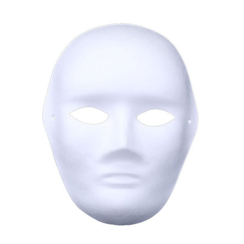 White paper mache mask Peking opera facial makeup DIY blank children's hand-painted male and female horses, spoons, cats and foxes cross-border wholesale