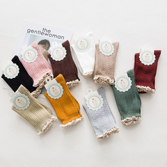 Tokioka Shunju Women's New Socks Lace Edge Socks Lady Medium Cuff Cotton Socks Wholesale Japanese Style Socks Factory Wholesale