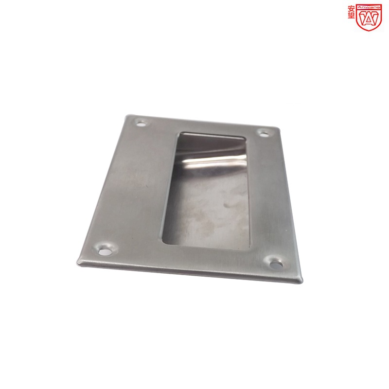 128 * 83mm acero inoxidable 304 mango de gabinete cajón armario puerta corredera oculta perno de mano mano empotrada mango de puerta