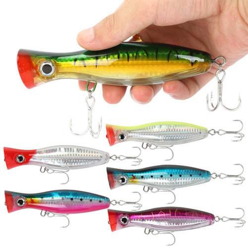 Big wave crawling and hitting the water wave lying 12cm43g Luya bait wave lying bionic fishing bait cocked mouth bass fishing bait P018