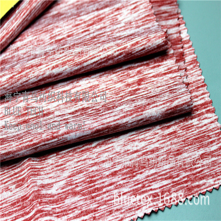 段彩涤氨纶拉毛布  弹力拉架绒布 花色高弹力绒布