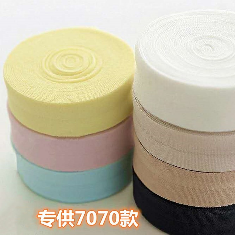 2cm厚款羽绒服内衣锦纶包边带 内衣内裤弹力织带 弹力包边带对折