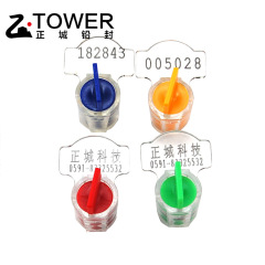 Meter seal metering bureau sealing lead instrument lead seal fuel dispenser seal water meter lead seal disposable plastic lead seal