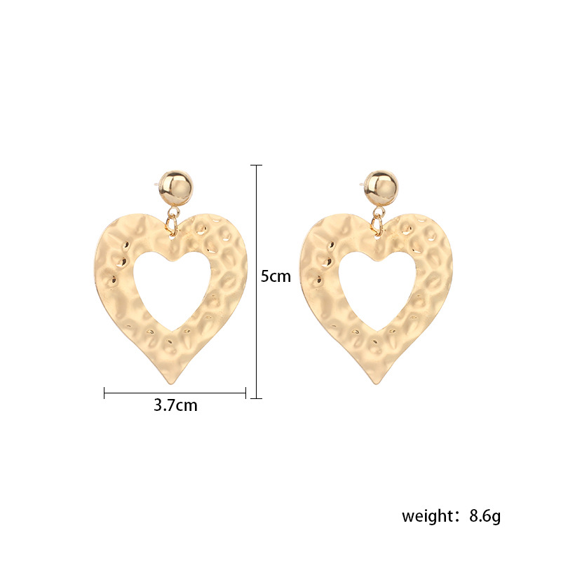 9g Weight Earrings Classification Wedding, Travel, Birthday, Festival Occasion Women'S Gender Gold, Silver Color Simple Love Star Retro Earrings Wholesale Nihaojewerly 7