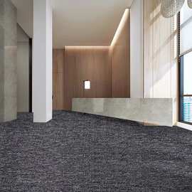加密办公室工程满铺地毯丙纶圈绒会议室展厅地毯工厂灰色地毯商用