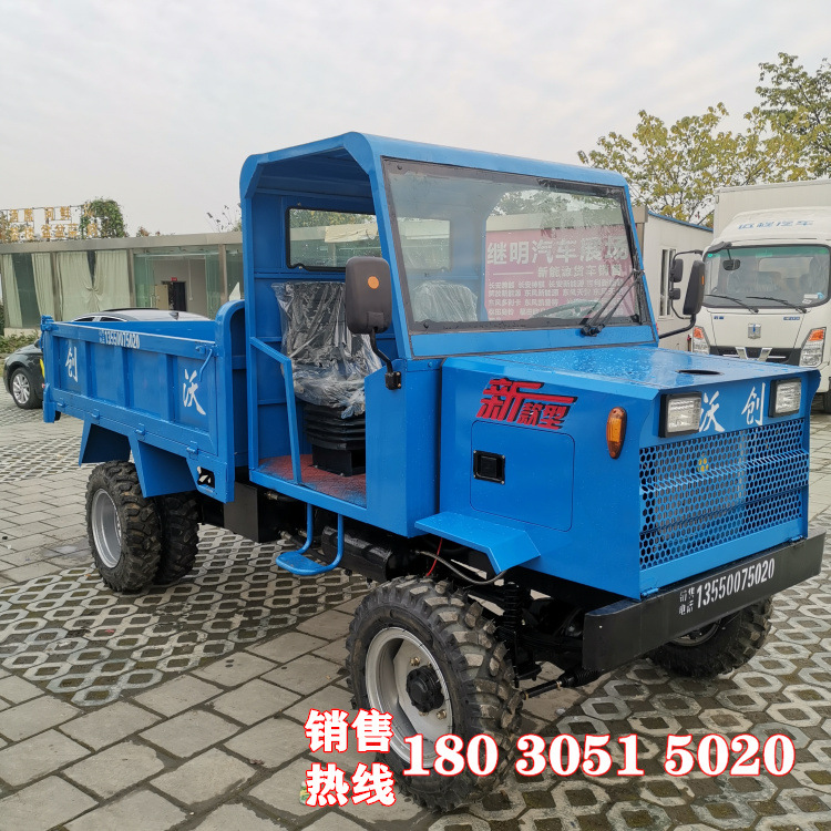 批发 农用六轮四缸小型四驱拖拉机  四驱55马力四不像工程车 柴油