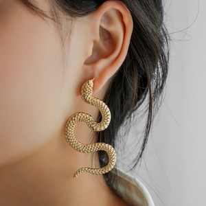 Jewelry metal Women ballroom latin dance performance Snake Earrings cool trend hip hop Snake Earrings