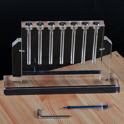 汽车润滑油对比演示架机油品质演示仪亚克力展架化工液体展示厂家