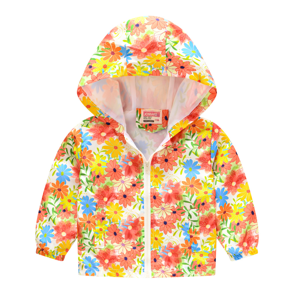 Fashion Cartoon Printing Polyester Girls Outerwear display picture 3