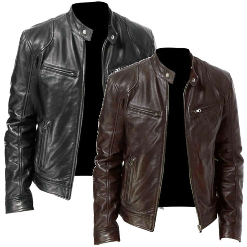 Veste en cuir homme - Ref 3443729 Image 1