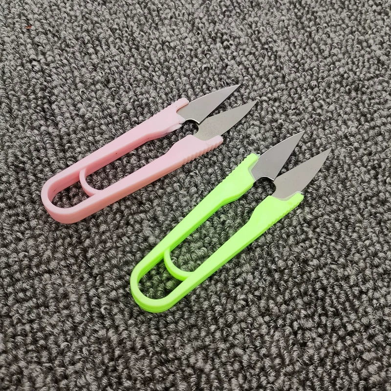 Цветные эластичные ножницы трудосберегающие ножницы Ножницы для ниток Ножницы для пружинной пряжи Ножницы для вышивки крестиком U-образные ножницы