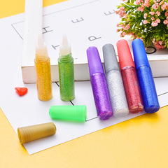 6ML glitter glue glitter glue gold powder painting glue onion powder glue diy glitter painting glue silver powder glue white glue