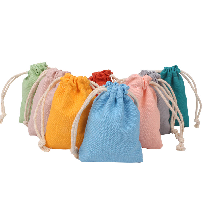 Basic Solid Color Cloth Drawstring Jewelry Packaging Bags 1 Piece display picture 5