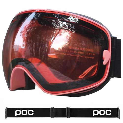 POC double-layer anti-fog ski goggles comma-coated ski glasses mountaineering goggles double-layer anti-fog sheet