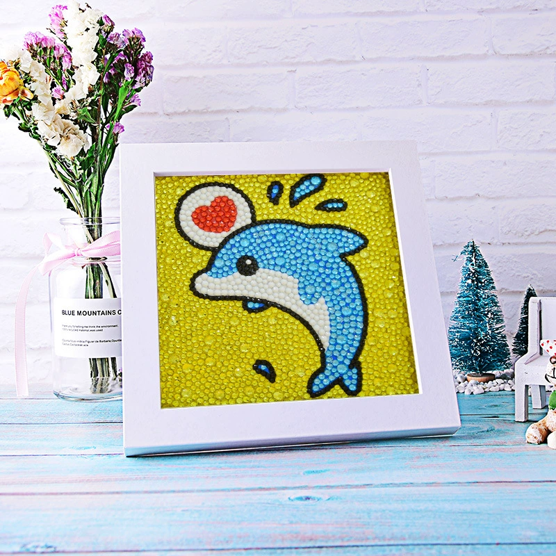 Набор для алмазной живописи 15×15 см (в раме 18×18 см), полная стразовая DIY подарочная открытка на день рождения