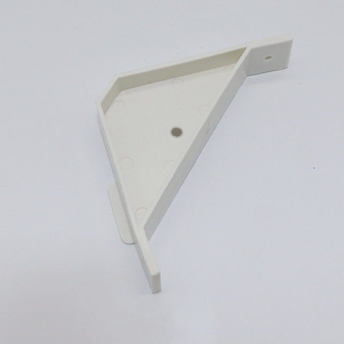 家具塑料三角形角码 90度直角橱柜连接件 白色透明大号层板托配件