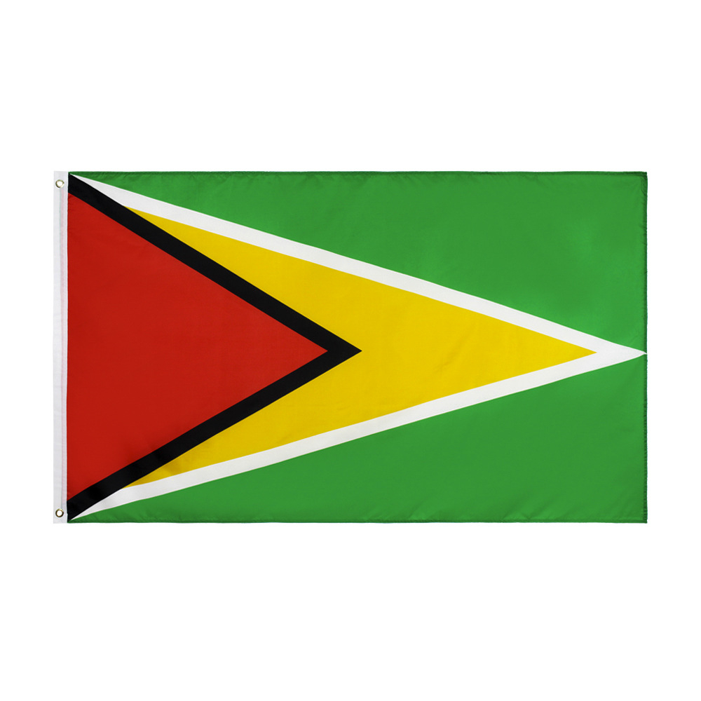 亚马逊速卖通跨境供应工厂现货 圭亚那 90*150cm Guyana 旗帜