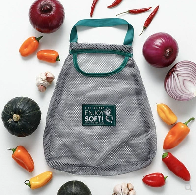 Storage system, mesh bag for home use, creative fruit hanging organiser
