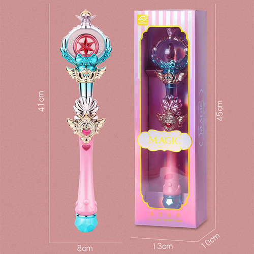 Light music starry sky magic wand hand-held glowing fairy wand electric light wand scepter girl children's toy