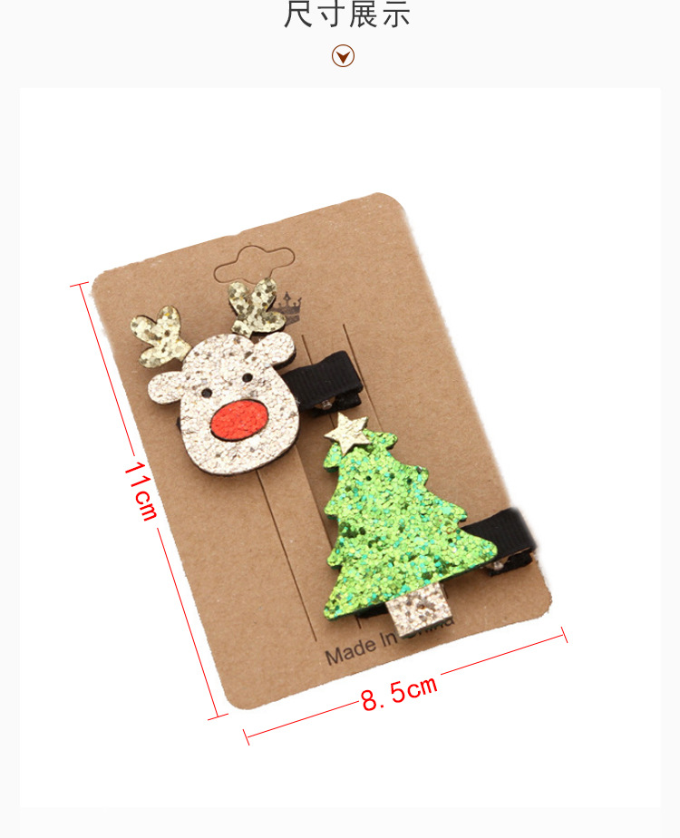 Cute Christmas Elk Tree Suit Hairpin Wholesale Nihaojewelry display picture 2