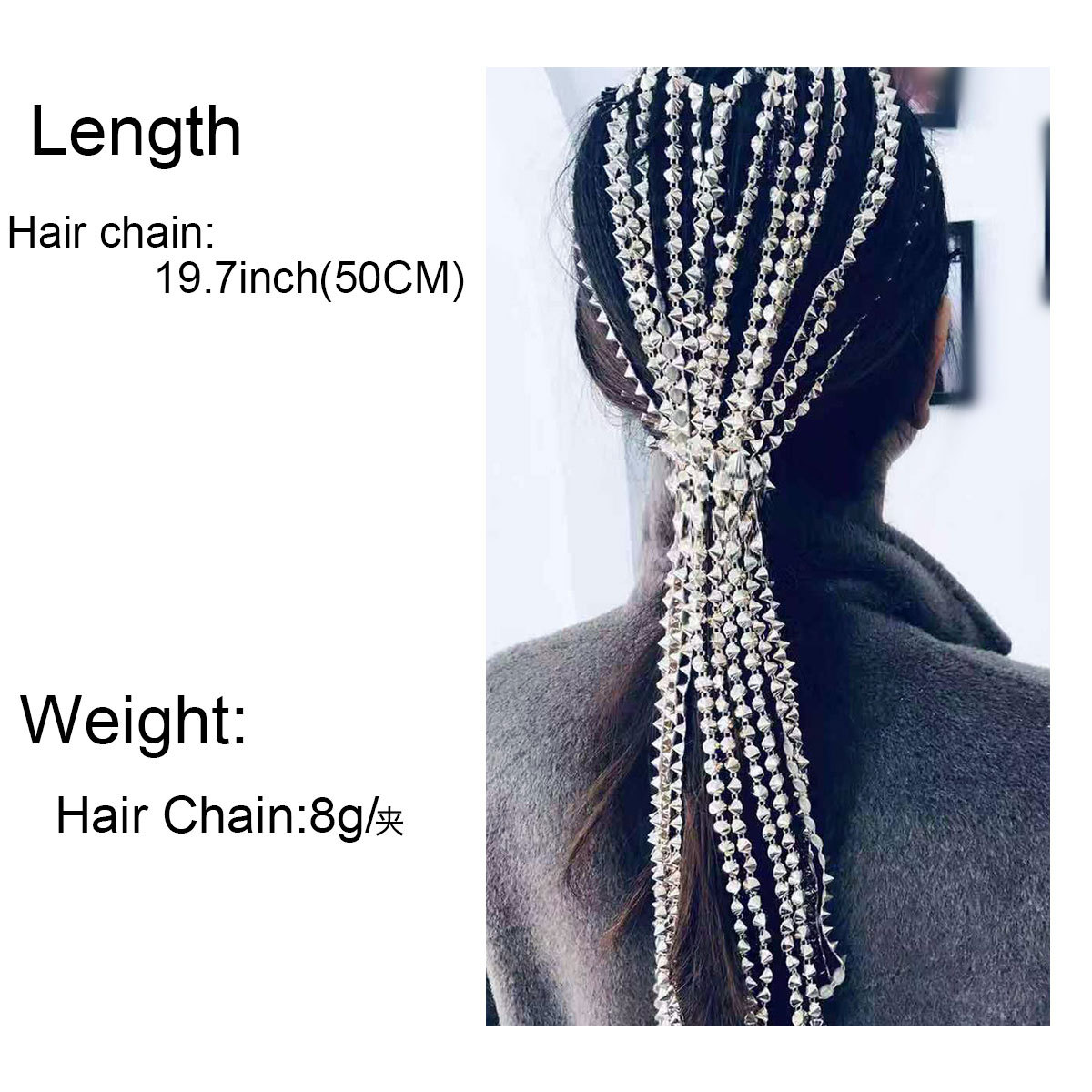 Accessoires De Cheveux De Mode Coiffure Tête Chaîne Mot Clip Chaîne De Cheveux Gland Cheveux Accessoires Avec Le Même Paragraphe En Gros Nihaojewelry display picture 5