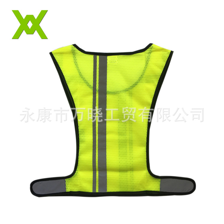 反光背心夜跑安全防护 高亮登山骑行防护服反光衣 厂家直销可定制
