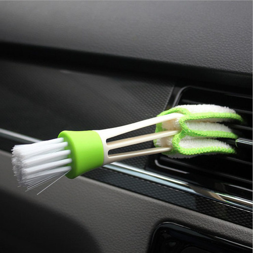 Car multi-purpose double-head gap brush car air conditioning outlet cleaning brush keyboard brush blind dust brush