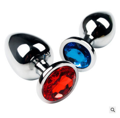 Metal non-stainless steel anal plug anal expansion sex toys back chamber pull beads adult products Huole