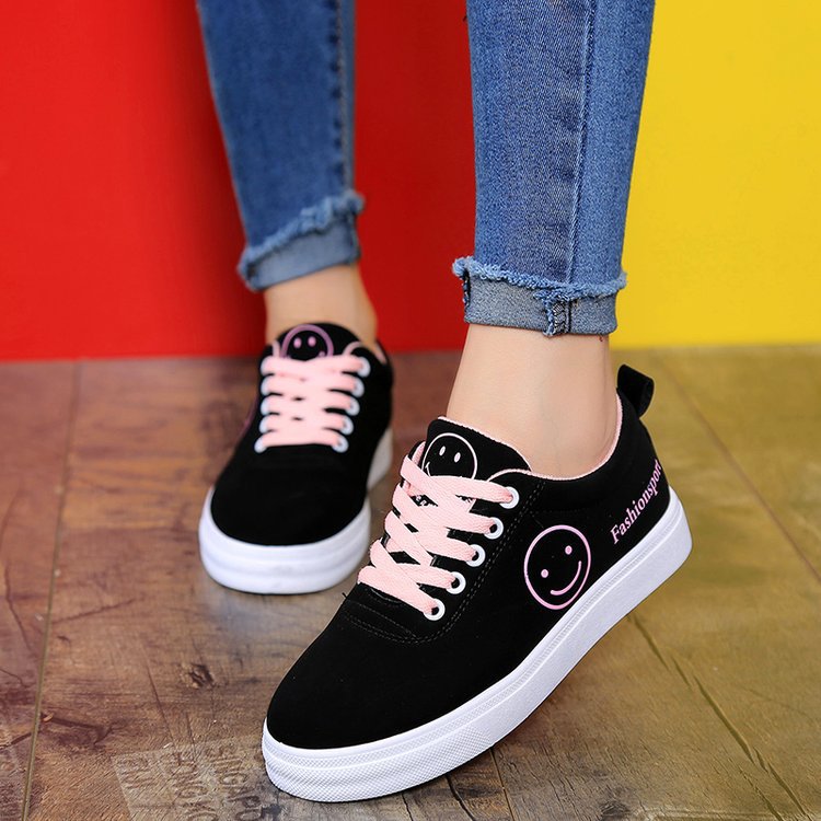 New spring and autumn lace-up sneakers f...