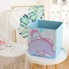 Japanese cartoon table square storage box, foldable remote control